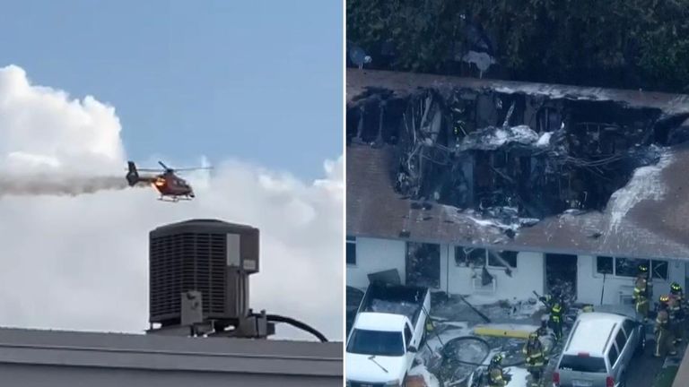 Air Rescue Helicopter Crashes Into Florida Building At Least 3 Injured Fox News Video