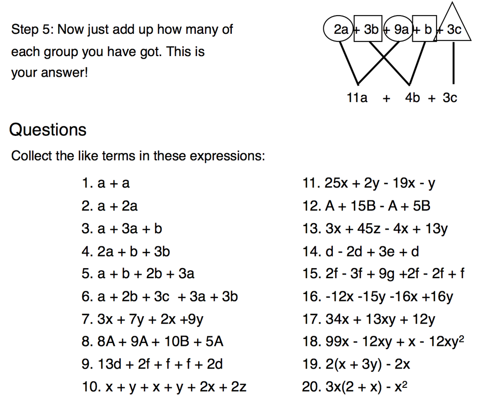 Algebra Questions For 5Th Graders