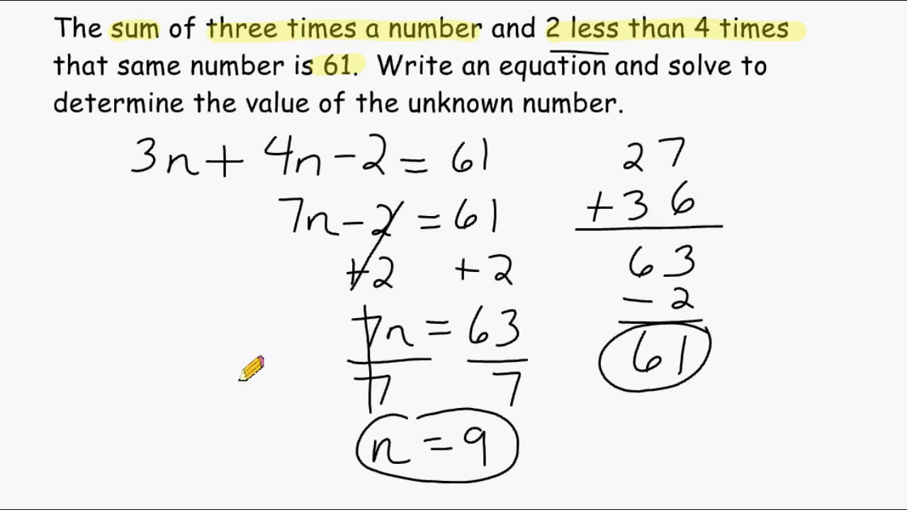 Algebra Word Problem Solving Help Algebra Word Problems