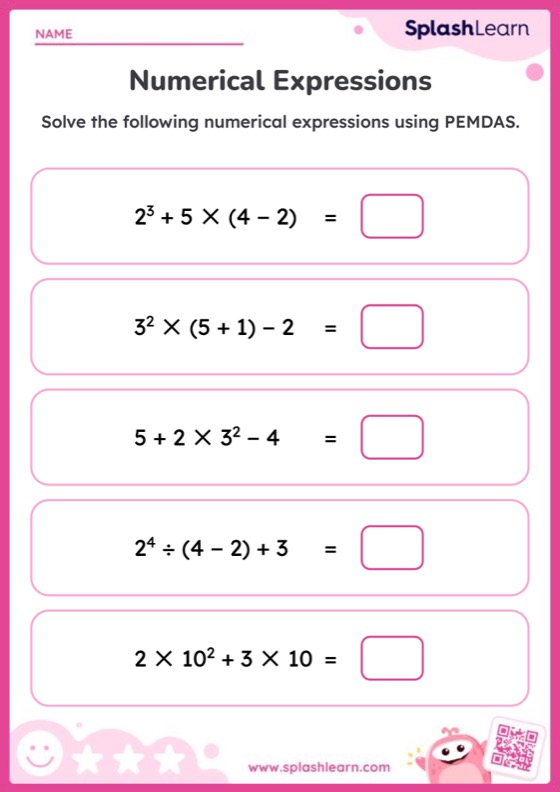 Algebra Worksheets For 5Th Graders Online Splashlearn