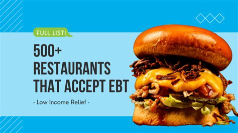 All 500 Restaurants That Accept Ebt In 2023 Low Income Relief