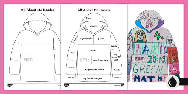 All About Me Hoodie Activity Teacher Made Twinkl