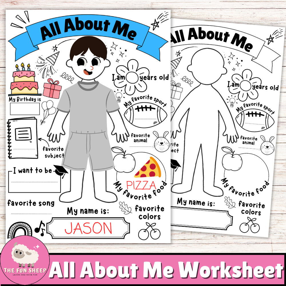 All About Me Worksheet Back To School Get To Know You Activity For Preschool Made By Teachers