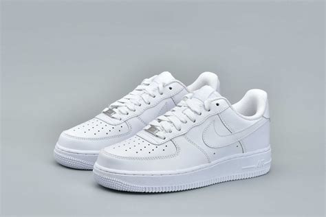 All White Air Force One Shoes