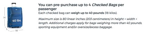 Allegiant Baggage Weight Limits