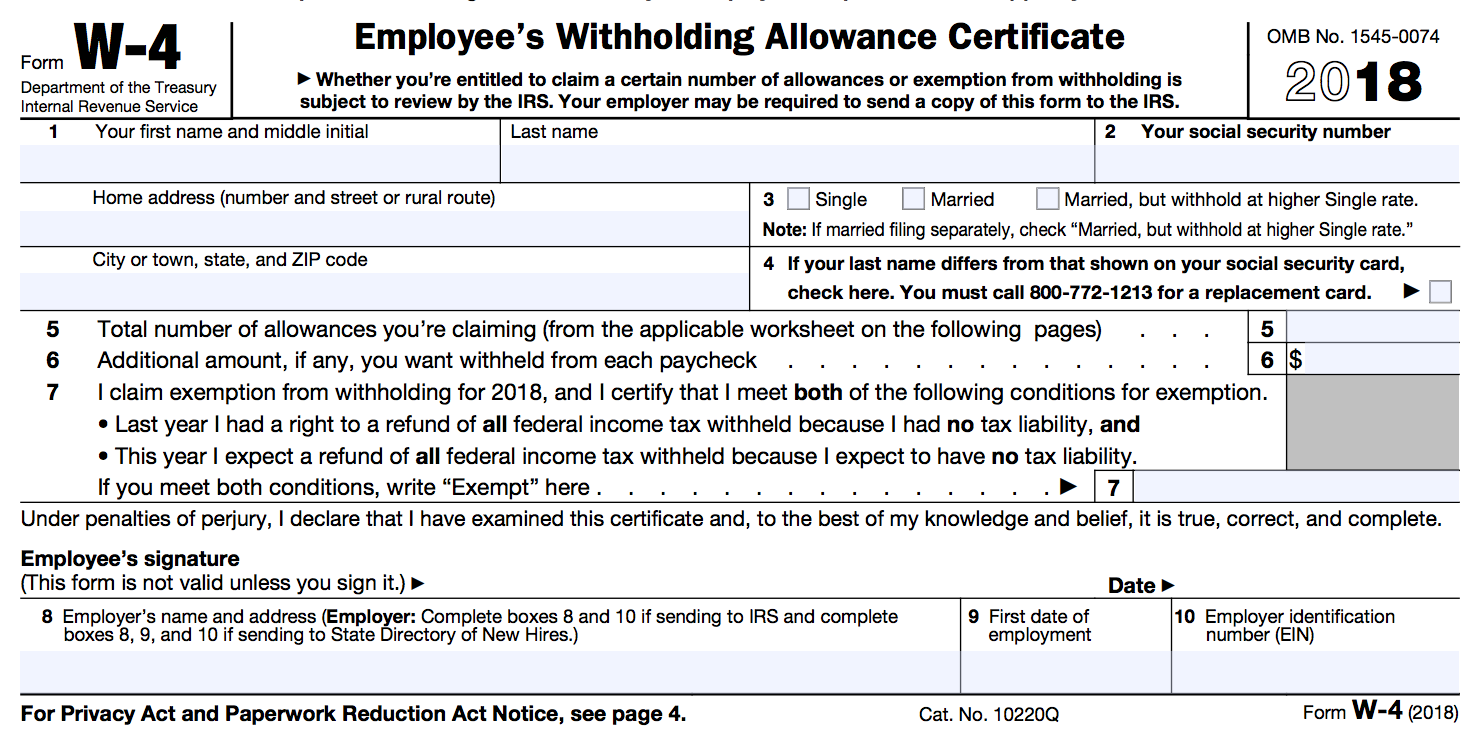 Allowances On W4 Explained