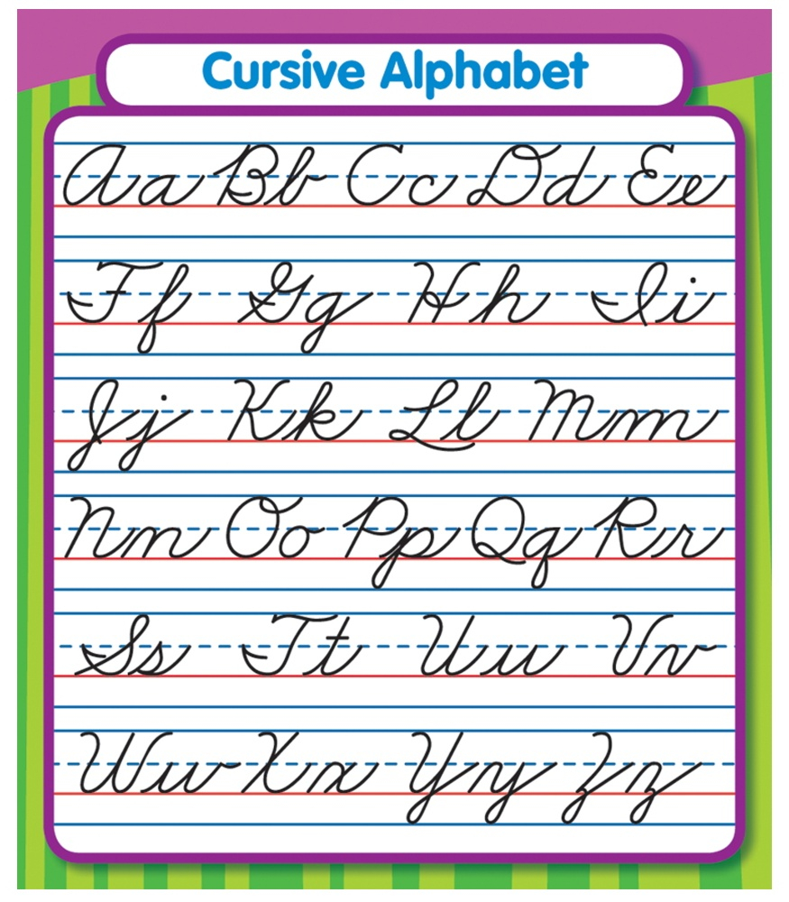 Alphabet Cursive Worksheets For Easy Handwriting Practice Free