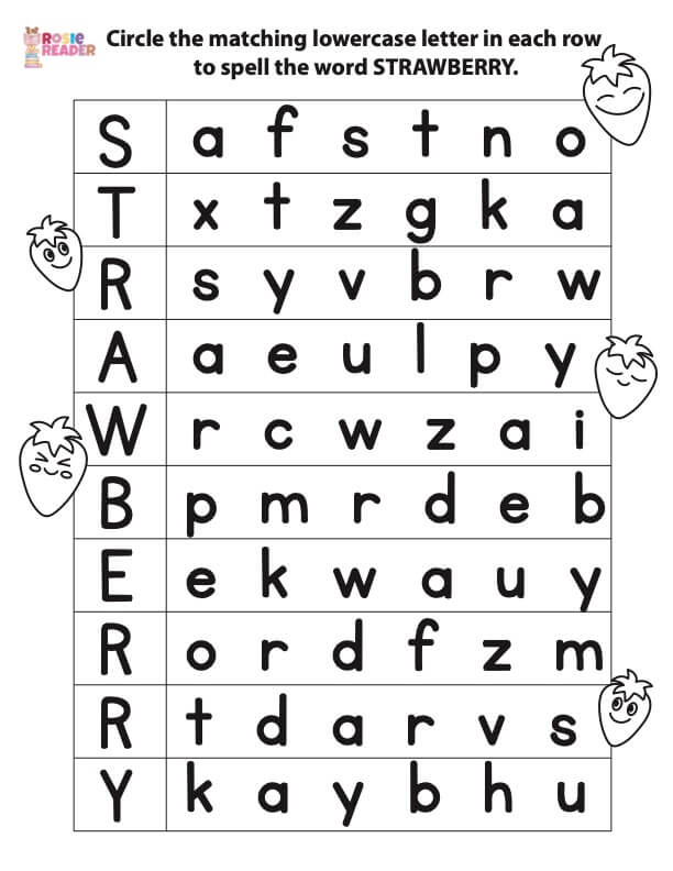 Alphabet Matching Worksheet For Kids By Readarmy Tpt