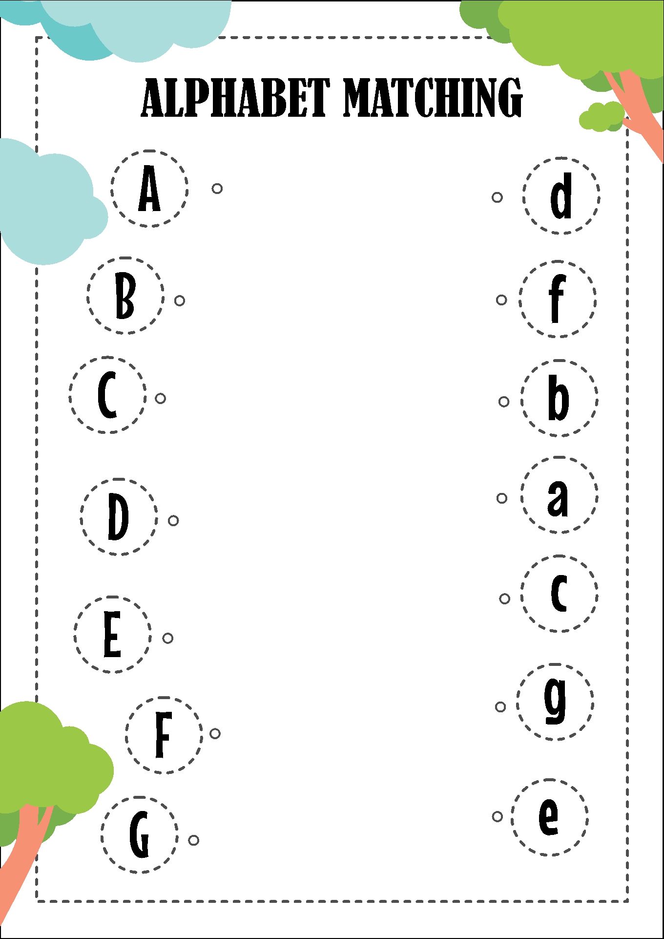 Alphabet Matching Worksheets 13 Free Pdf Printables Printablee