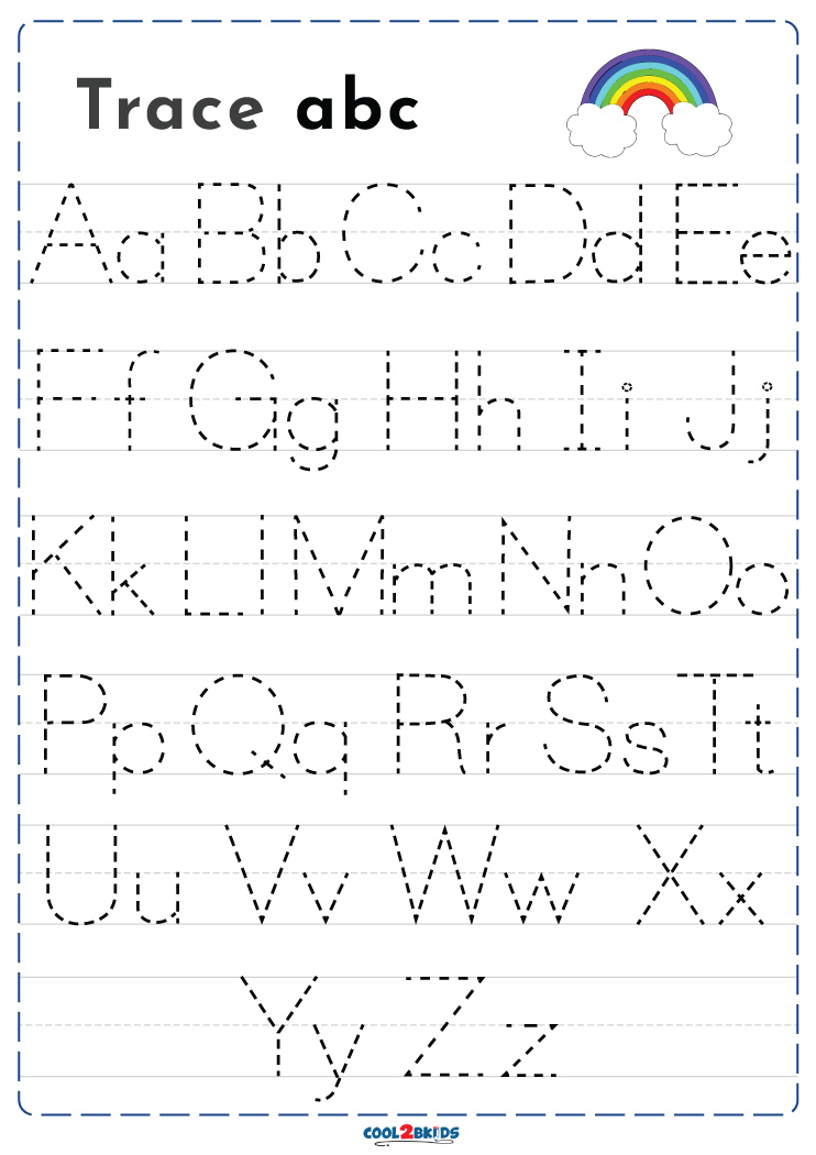 5 Best Alphabet Trace Worksheets for Kids