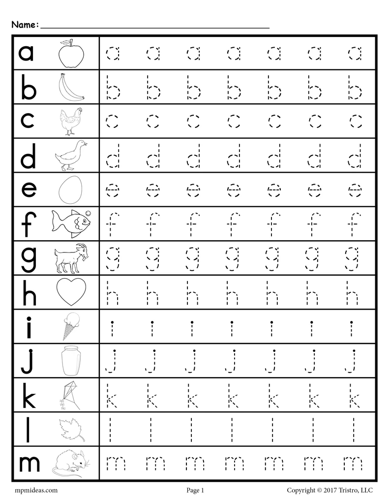 Alphabet Tracing Worksheet Upper Amp Lowercase Letters Worksheets Library