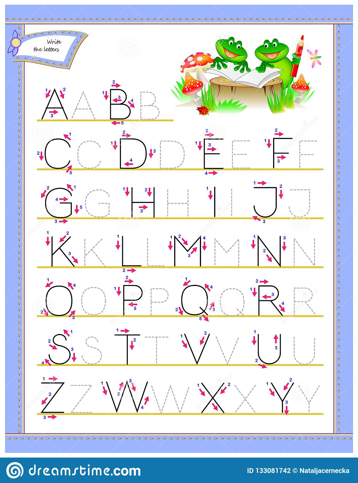 Alphabet Tracing Worksheets Writing Practice For Kids