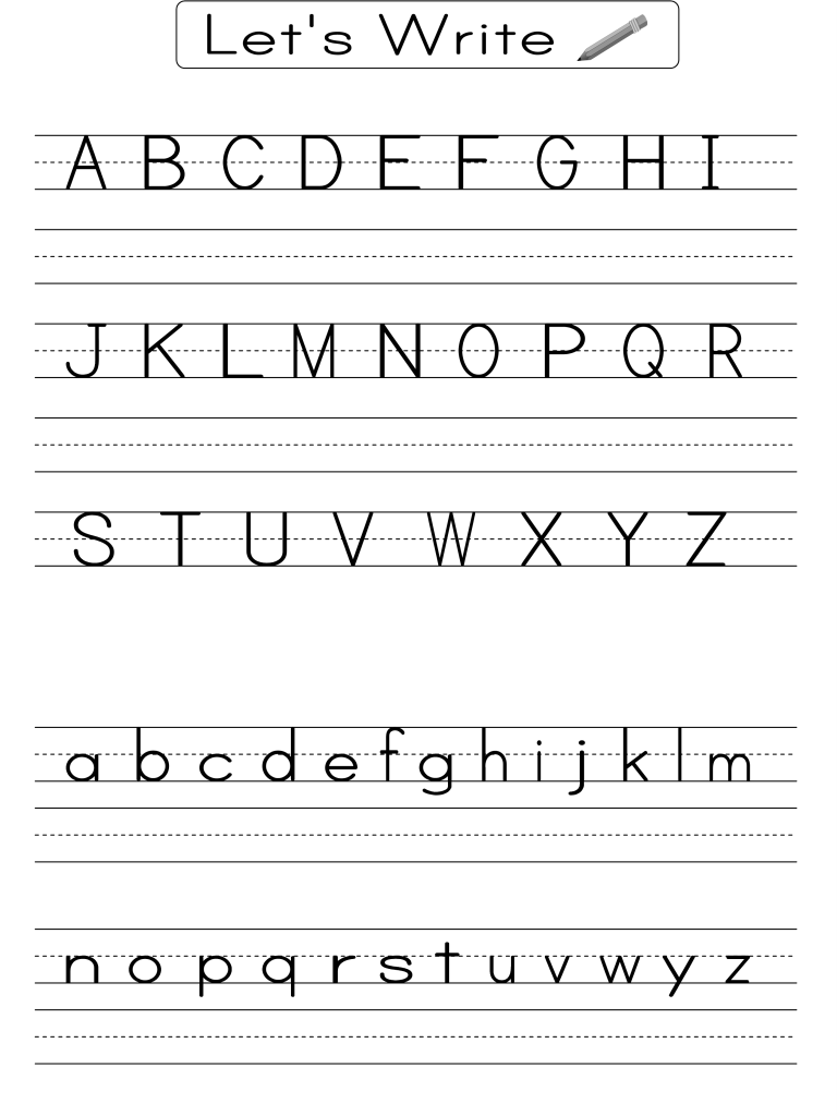 Alphabet Worksheets Free Kids Printable Free Printable Alphabet