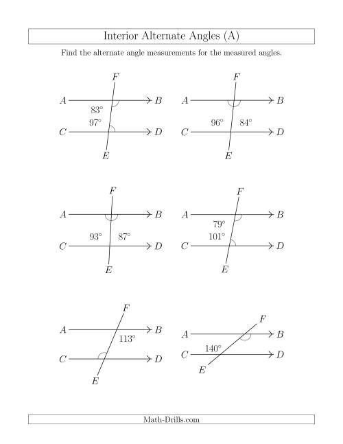 Master Alternate Interior Angles with Our Fun Worksheet