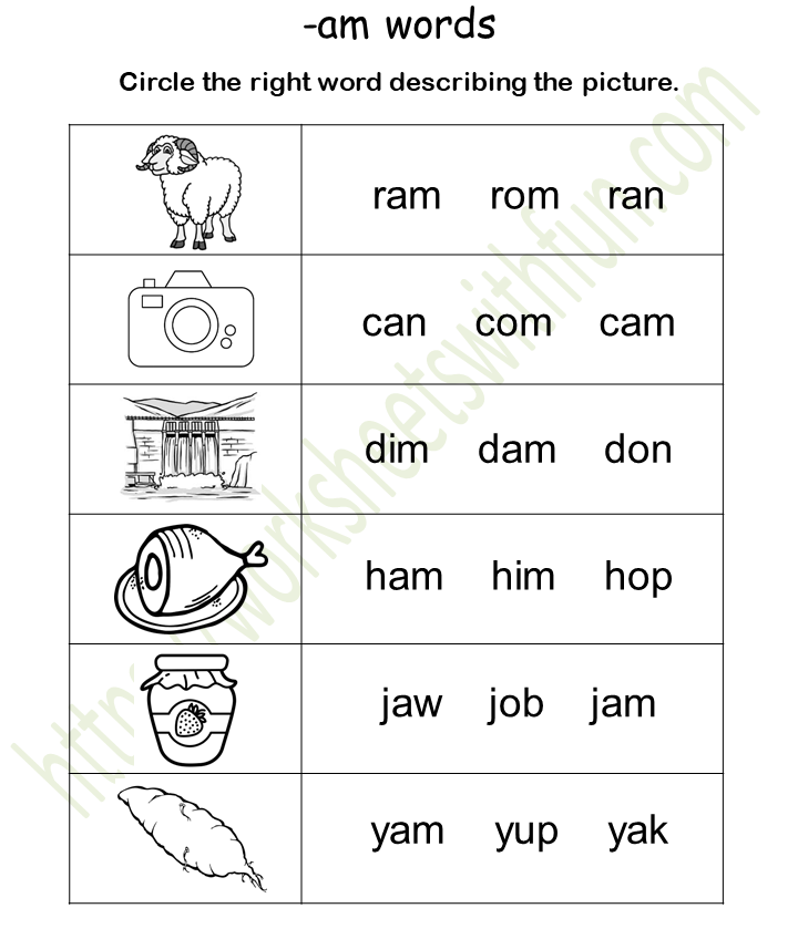 5 Fun Family Worksheets for Am Learning