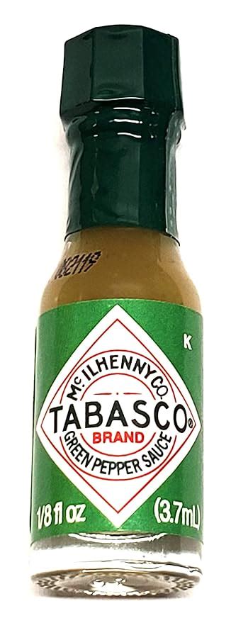 Amazon Com Mini Tabasco Green Jalapeno Pepper Sauce Bottles 1 8 Oz Pack Of 10 Little