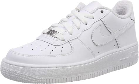 Amazon Com Nike Air Force 1 Gs Big Kids Sneakers White White 314192 117 7 M Us Fashion