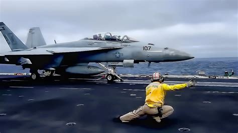 American Aircraft Carrier In Action Uss John C Stennis Youtube