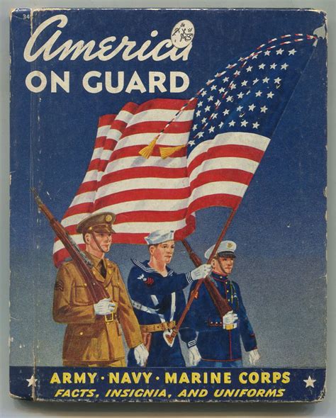 American On Guard Army Navy Marine Corps Facts Insignia Uniforms By Penfield Thomas Good