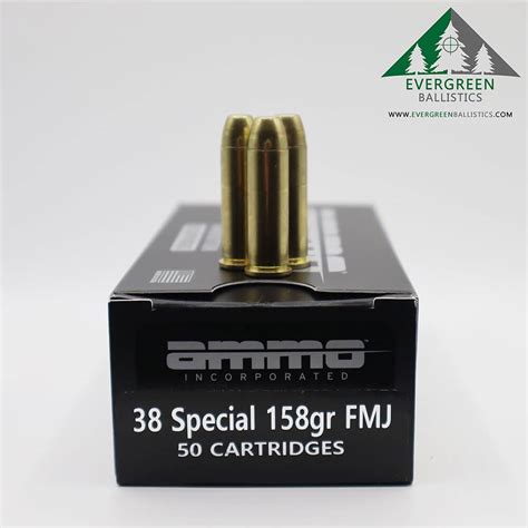 Ammo Inc 38 Special 158 Grain Fmj Ammo Evergreen Ballistics