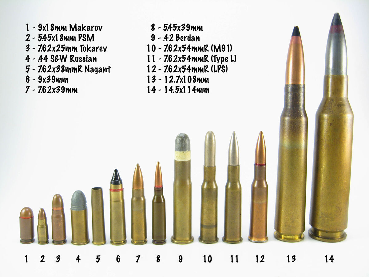 Ammunition Sizes