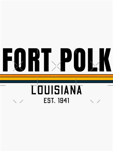 Amp Quot Fort Polk In Louisiana Army Base Amp Quot Sticker For Sale By Laurelwig Redbubble