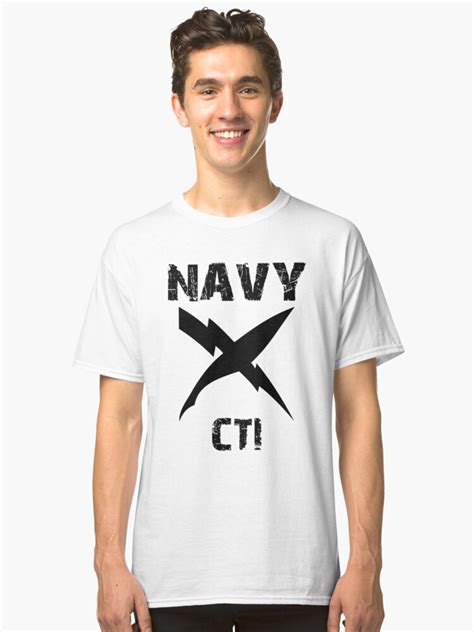 Amp Quot Us Navy Cti Insignia Black Amp Quot Classic T Shirt By Courson Redbubble