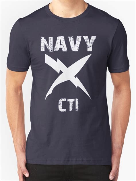 Amp Quot Us Navy Cti Insignia White Amp Quot T Shirt By Courson Redbubble