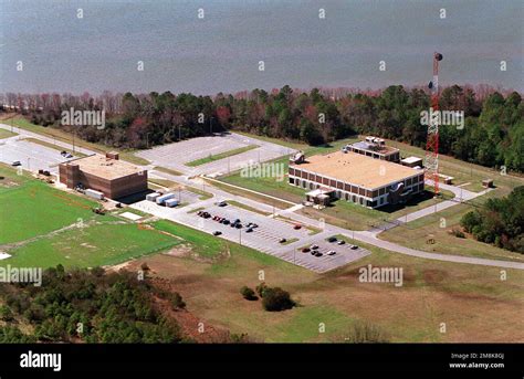 An Aerial View Of The Fire Station And Communications Center Located On The Dam Neck Naval Base