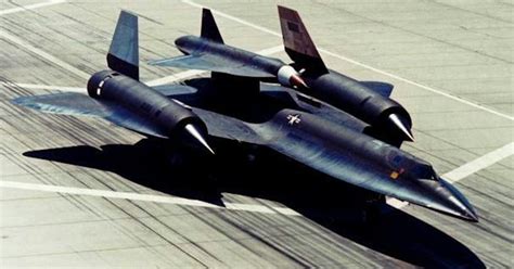 An Sr 71 Blackbird With A D 21 Drone Attached To It Is Chased By An F 104 Starfighter Sr 71