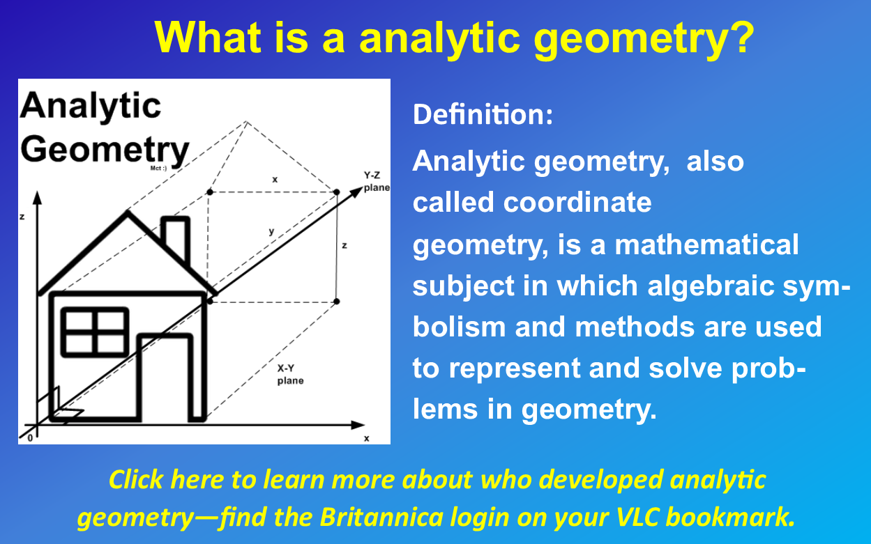 Analytic Geometry