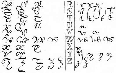 And The Rest Of The Alphabet 17Th Century Handwriting Writing Systems