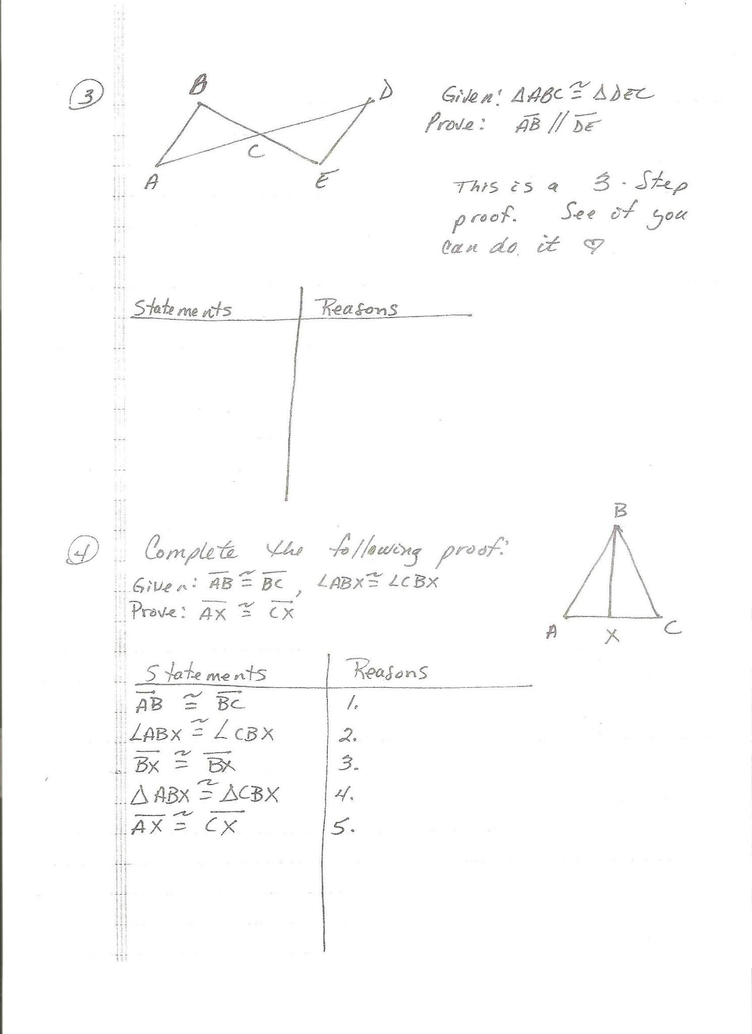 Angle Proof Practice Problems