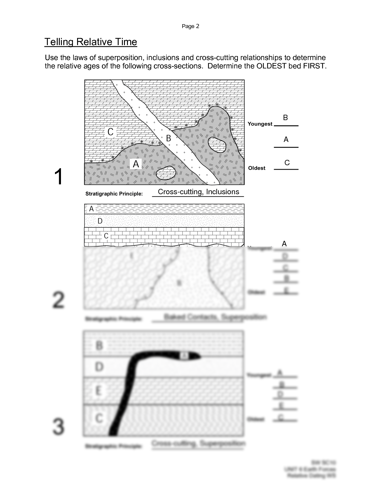 Relative Dating Worksheet: Your Answer Key Guide