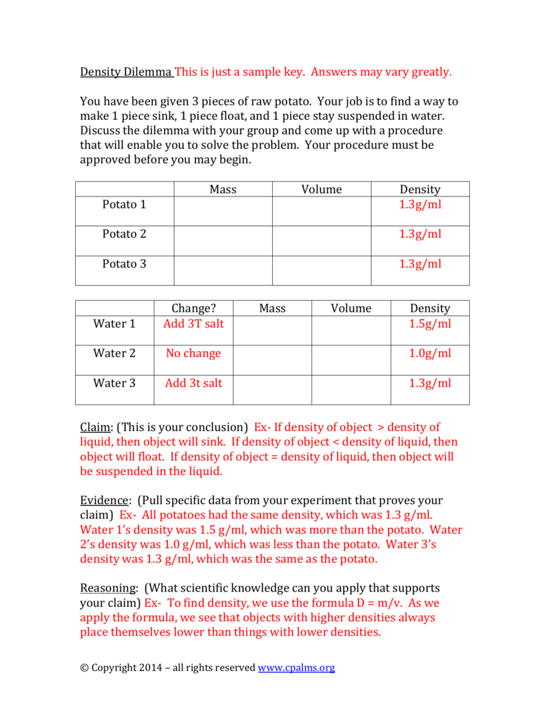 Answers Potato Cell Osmosis Lab Youtube