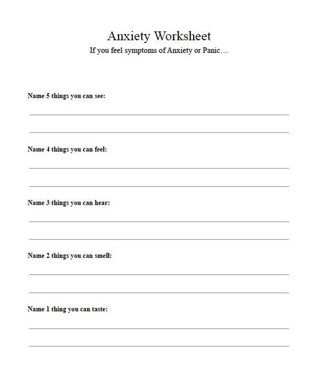 5 Essential Anxiety Worksheets for Teens