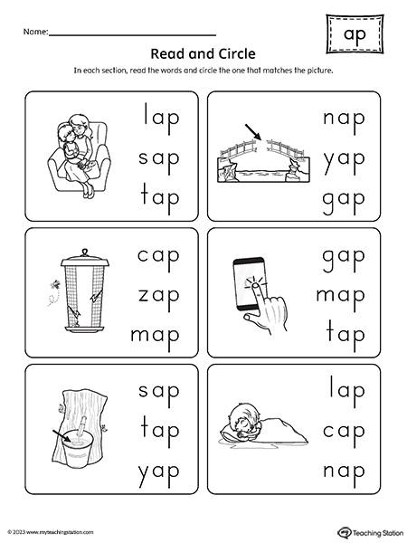 Ap Word Family Worksheets Worksheetsgo