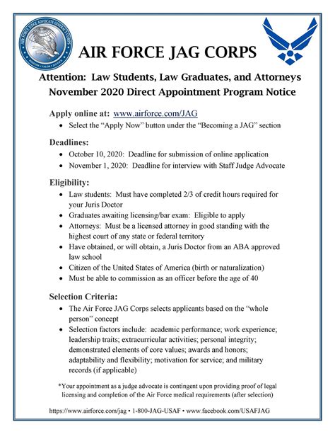 Apply For Jag U S Air Force