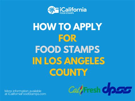 Apply For Los Angeles County Food Stamps Online California Food Stamps Help