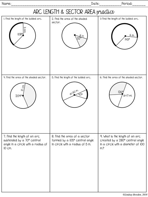 6 Ways to Master Arc Length and Sector Area Calculations