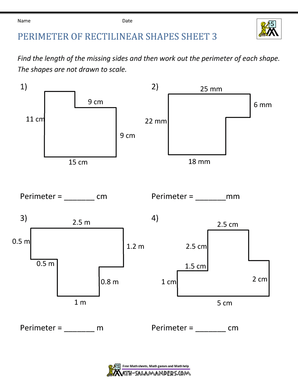 5 Ways to Solve Area & Perimeter Worksheets Easily