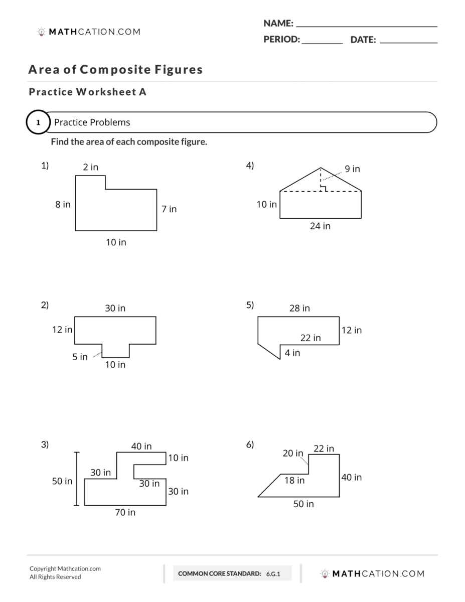 Area Of Composite Figures Worksheet By Kevin Wilda Tpt