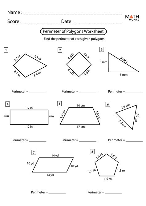 Mastering Area of Polygons Worksheet for Math Success