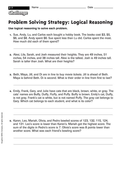 Arithmetic Reasoning Practice Worksheets Pdf