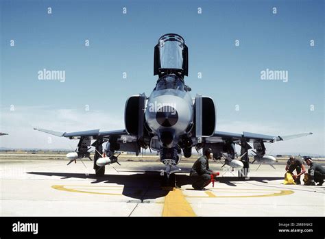 Armament Personnel Prepare An F 4G Wild Weasel Phantom Ii Aircraft From