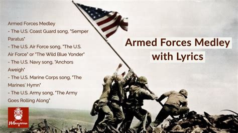 Armed Forces Medley With Lyrics A Tribute To The Armed Services In 4K Resolution Marine