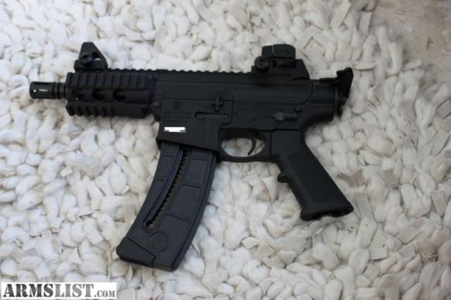 Armslist For Sale S W Mp15 22P 22Cal Ar Style Pistol With Red Green