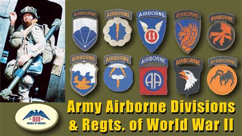 Army Airborne Divisions And Regiment Patches During World War Ii