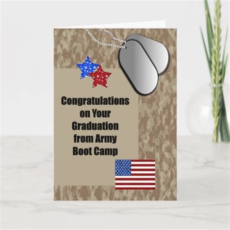 Army Boot Camp Graduation Congratulations Card Zazzle Com