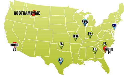 Army Boot Camp Training Locations in the US